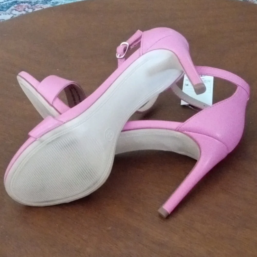 Pink Strappy Heels - Picture 7 of 8